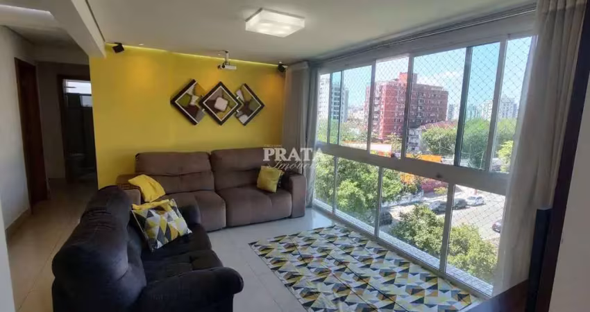 Marapé santos 3 dormitórios 1 suíte 2 vagas garagem