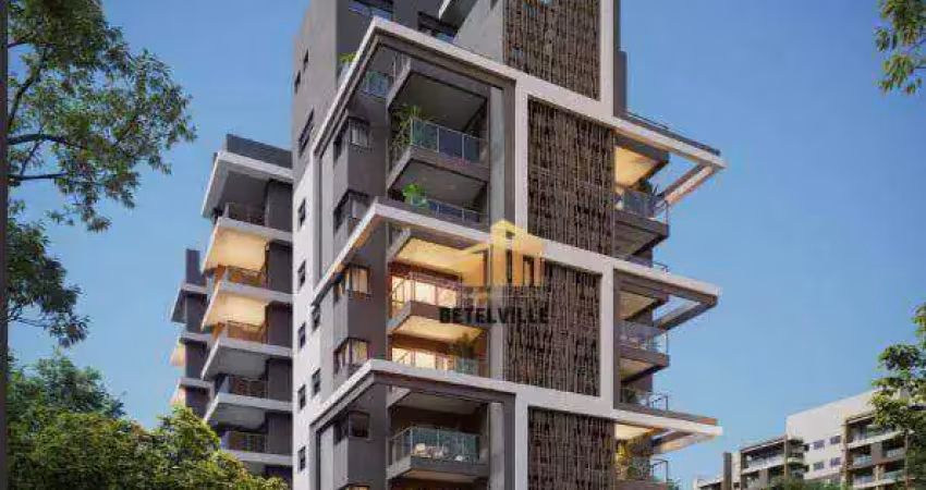 Apartamento com 1 dormitório à venda, 58 m² por r$ 720.000,00 - centro cívico - curitiba/pr