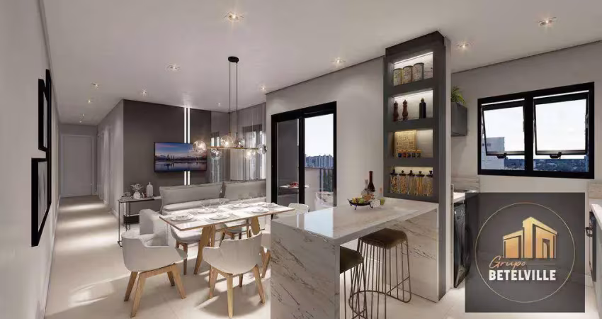 Apartamento com 3 dormitórios à venda, 77 m² - Centro - Pinhais/PR