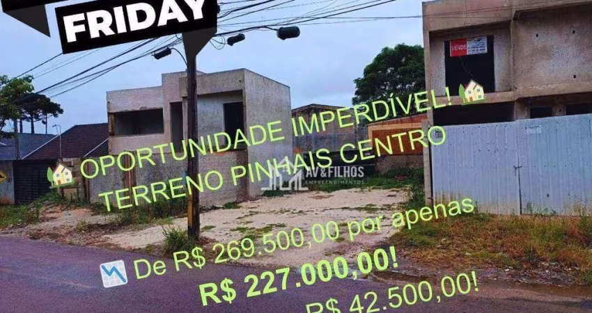 Terreno à venda, 156 m² por R$ 227.000,00 - Emiliano Perneta - Pinhais/PR