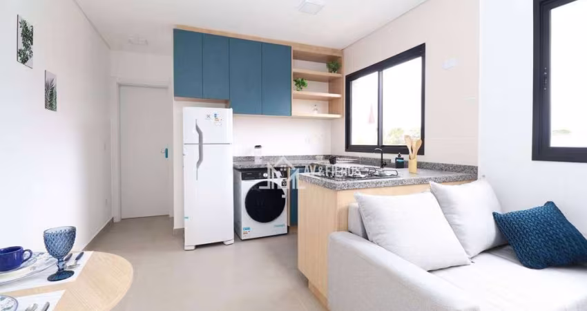 Apartamento com 1 dormitório à venda a partir de R$ 189.900 - Cajuru - Curitiba/PR