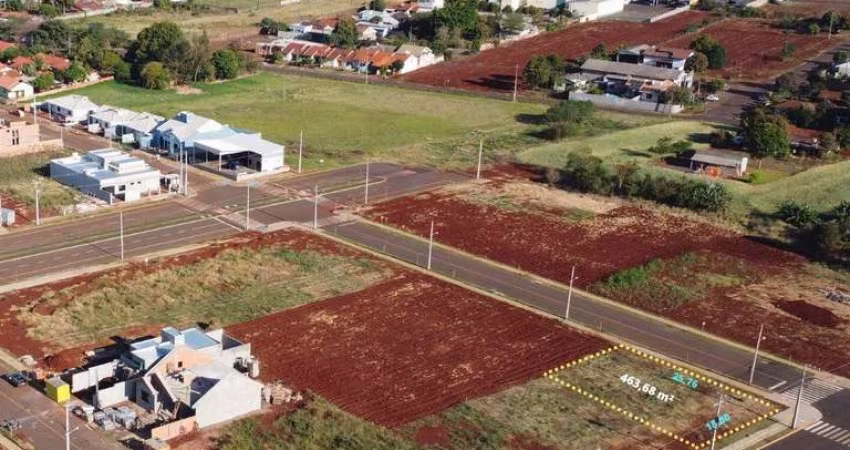 Terreno de esquina 463,68 m² no Loteamento Sol da Manhã II