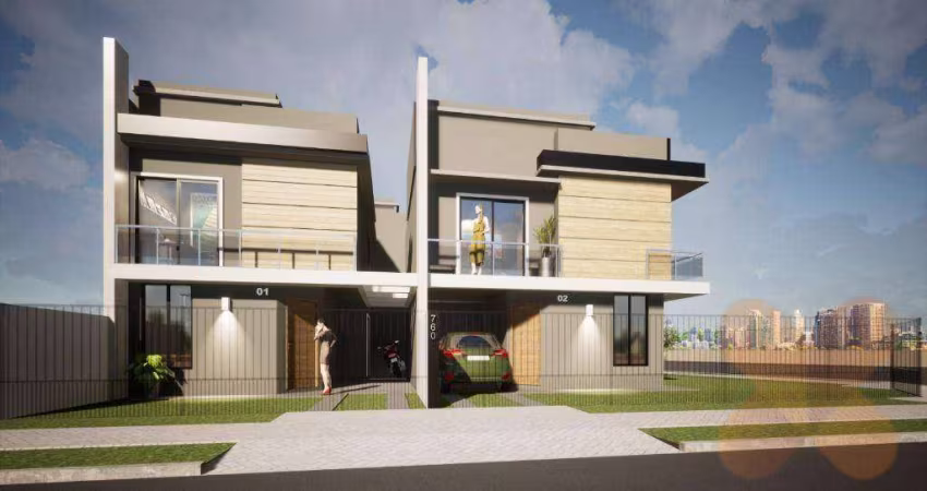Sobrado à venda, 67 m² por R$ 485.000,00 - Cidade Industrial - Curitiba/PR