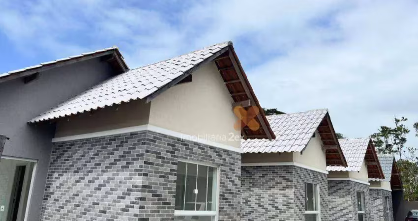 Casa com 3 dormitórios à venda, 56 m² por r$ 365.250,00 - balneario praia gande - matinhos/pr