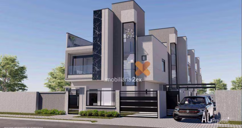 Sobrado com 3 dormitórios à venda, 127 m² por R$ 898.000,00 - Capão Raso - Curitiba/PR