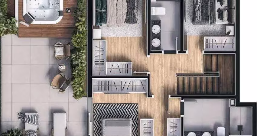Apartamento com 3 quartos à venda na Rua Ponta Grossa, 366, Portão, Curitiba