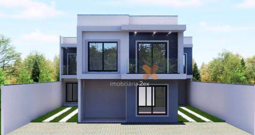 Sobrado com 3 dormitórios à venda, 103 m² por r$ 700.000,00 - portão - curitiba/pr