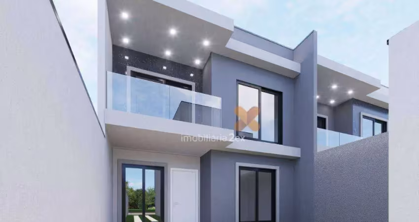 Sobrado com 4 dormitórios à venda, 106 m² por r$ 700.000,00 - portão - curitiba/pr