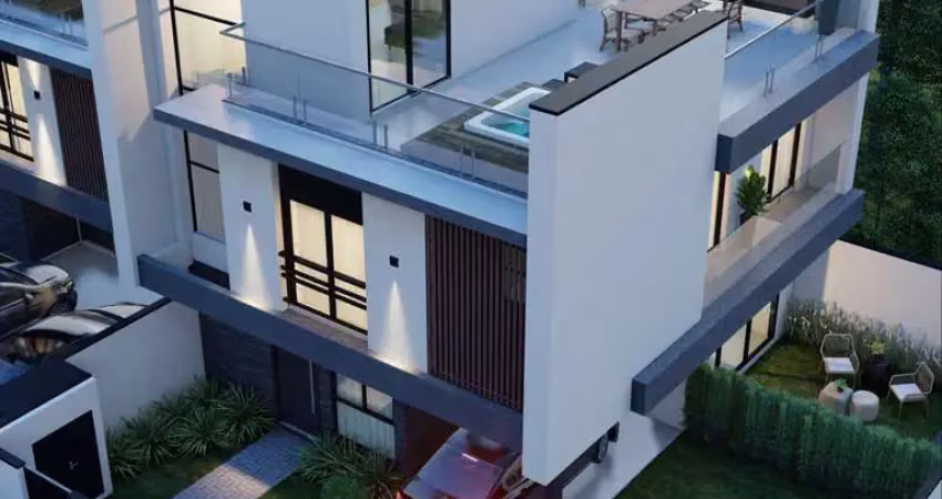 Sobrado à venda em curitiba-pr, bairro portão: 3 quartos, 3 suítes, 3 salas, 5 banheiros, 2 vagas, 223,49m². em construção.