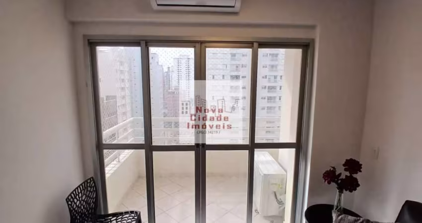 Vila Olímpia! Apto. 39 m²  ar condi. semi-mobiliado1 dorm. 1 banh. 1 vaga para aluguel - AP2905