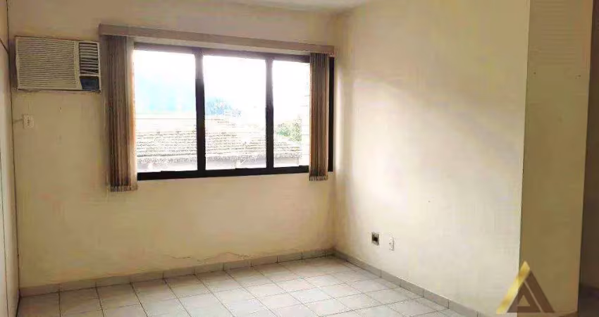 Excelente conjunto comercial à uma quadra da avenida ana costa com 40m² úteis - 02 salas - w.c - copa -  01 vaga por r$2.500 (mês/pacote) - santos