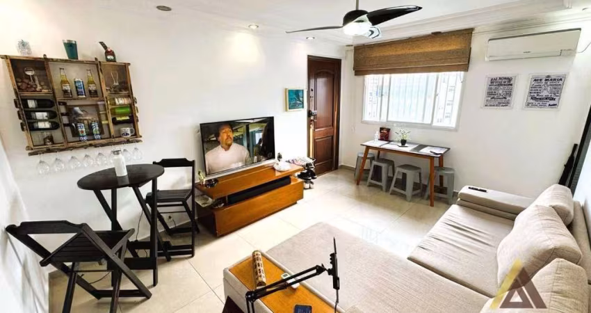 Apartamento com 2 dormitórios à venda, 70 m² por R$ 455.000,00 - Boqueirão - Santos/SP