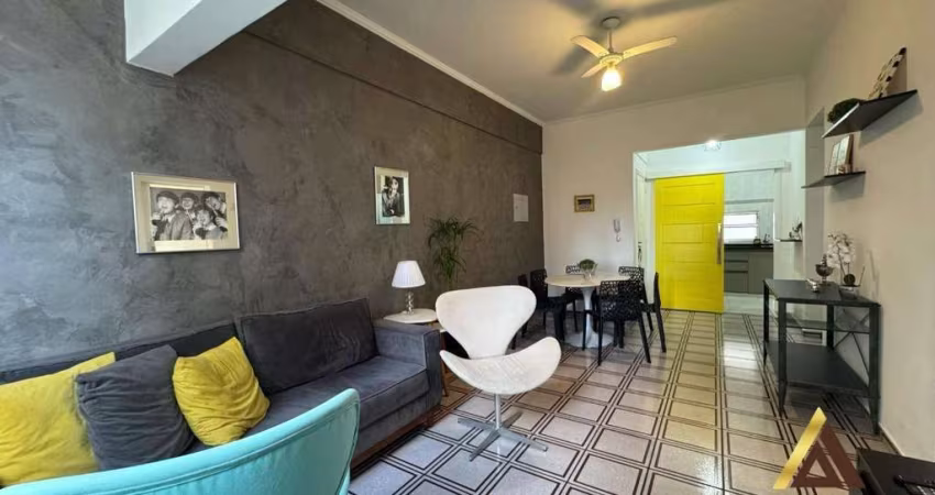 Apartamento com 2 dormitórios para alugar, 68 m² por R$ 4.500,01/mês - Gonzaga - Santos/SP