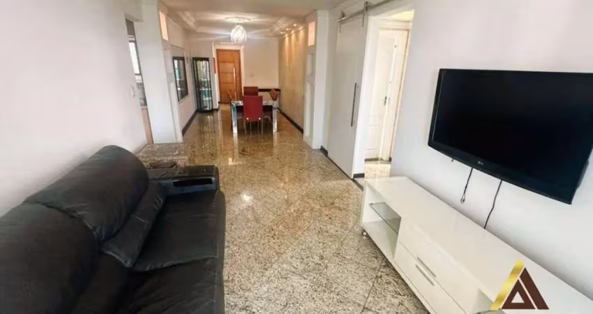 Apartamento com 3 dormitórios para alugar, 135 m² por r$ 6.500,00/mês - embaré - santos/sp