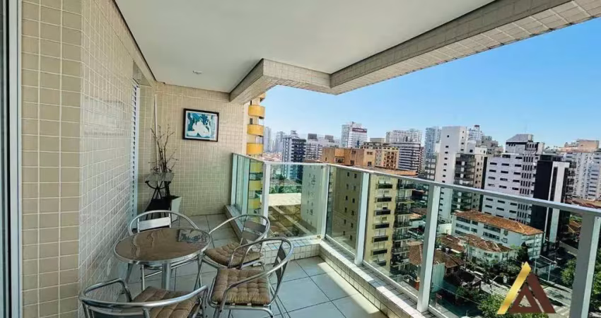 Apartamento alto padrão e lazer completo com  1 dormitório para alugar, 49 m² por r$ 5.000/mês - gonzaga - santos/sp