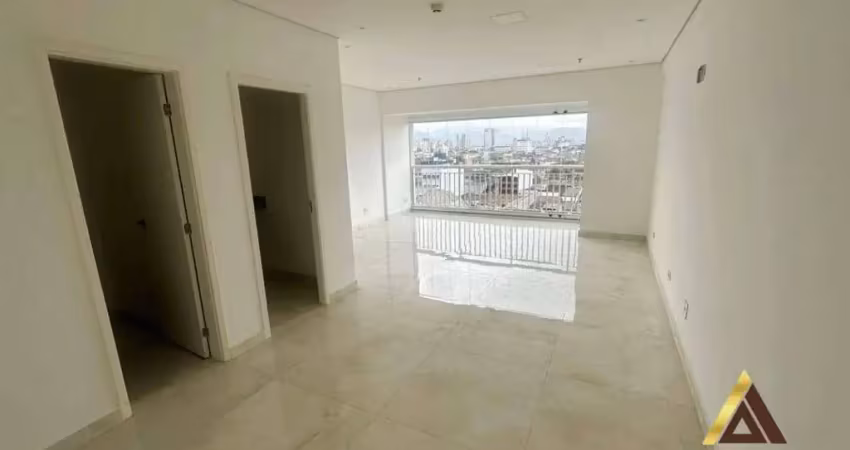 Sala para alugar, 54 m² por r$ 2.400,00/mês - vila matias - santos/sp