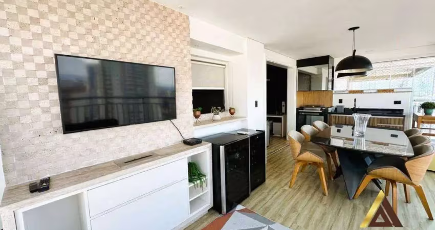 Apto. alto padrão porteira fechada com 124m² úteis - 03 suítes - varanda gourmet - lazer completo - 02 vagas por r$ 2.099m  vila rica
