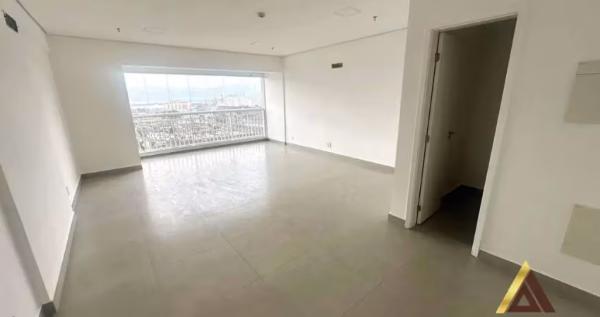 Sala para alugar, 54 m² por r$ 2.400,00/mês - vila matias - santos/sp