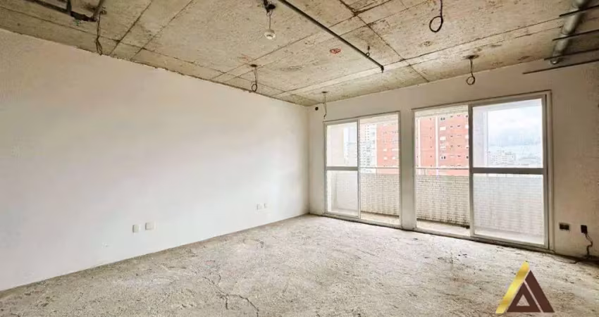 Sala nova com vista mar no helbor office vila rica - 48m² úteis - 02 banheiros - 01 vaga por r$ 479 mil
