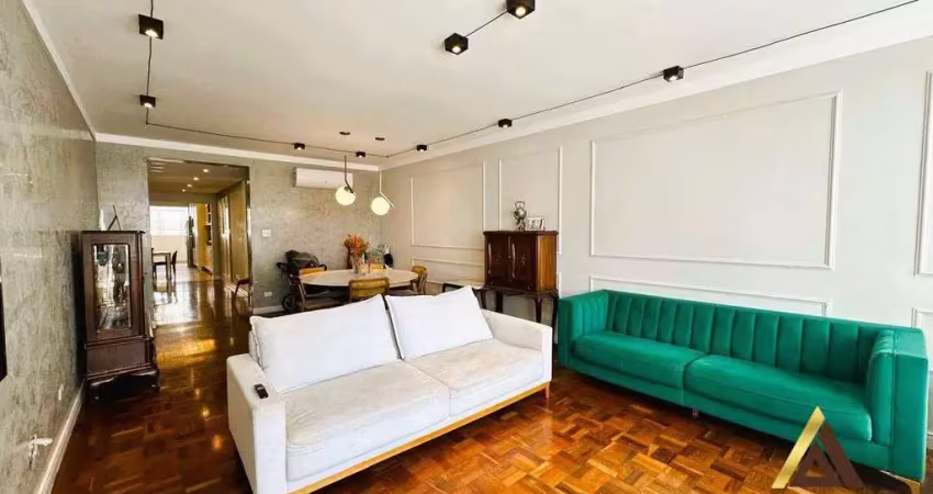 Maravilhoso ap. alto padrão reformado com 180m² úteis - 03 dormitórios sendo 01 suíte - office - 03 w.c - 02 vagas por r$ 1.289m - vila rica/boqueirão