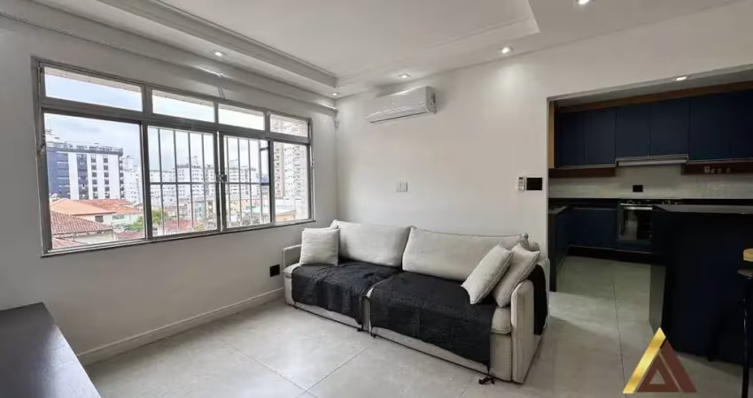 Apartamento com 2 dormitórios para alugar, 84 m² por r$ 4.900/mês - marapé - santos/sp