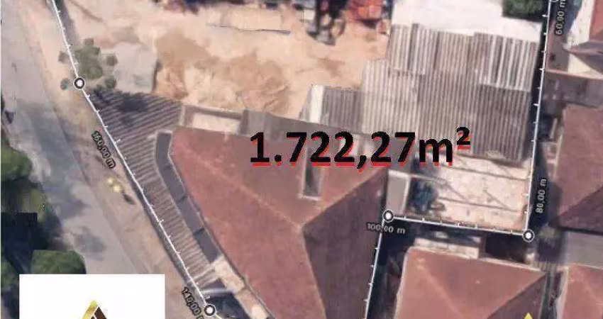 Terreno à venda, 1722 m² por r$ 8.640.000,00 - marapé - santos/sp