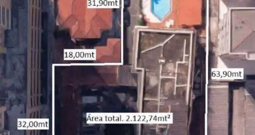 Terreno à venda, 2122 m² por r$ 21.100.000,00 - josé menino - santos/sp