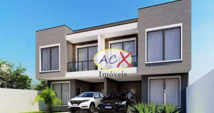 Sobrado com 3 dormitórios à venda, 104 m² por R$ 465.000,00 - Fazendinha - Curitiba/PR