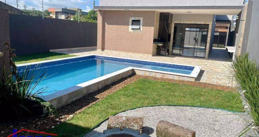 Casa com 3 dormitórios à venda, 92 m² por R$ 595.000,00 - Jardim Regina - Itanhaém/SP