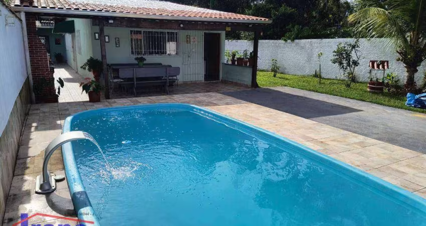 Casa de campo com Piscina, contendo 3 dormitórios à venda, 462 m² por R$ 460.000 - Balneario Gaivotas - Itanhaém/SP