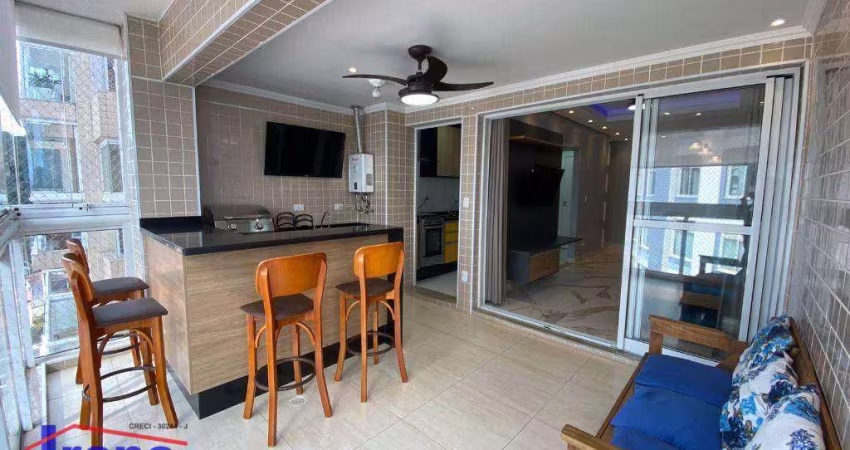 Apartamento com 3 dormitórios para alugar, 92 m² por R$ 3.400,00/mês - Praia Do Sonho - Itanhaém/SP