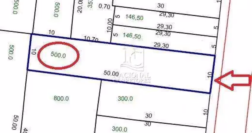 Terreno à venda, 500m² - parque das nações - santo andré/sp