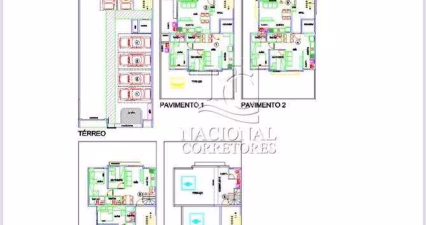 Cobertura com 88,50 m2 - com 2 dormitórios, 1 suíte - Paraíso - Santo André.
