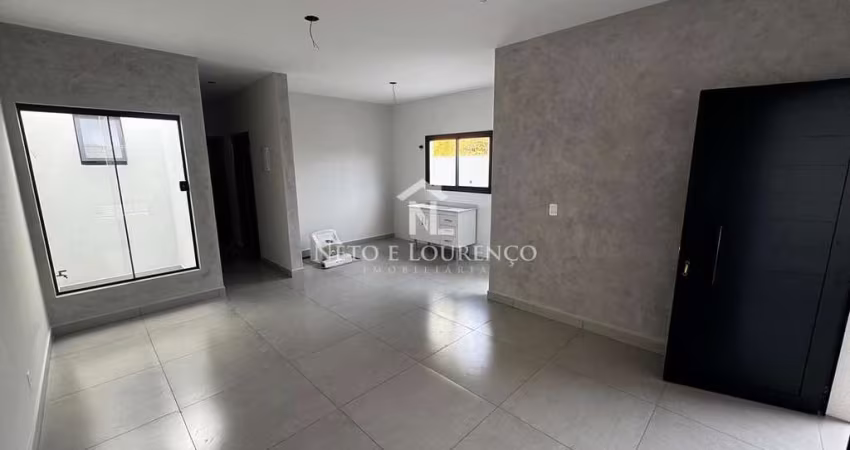Casa térrea nova à venda no Jardim Bahia em Várzea Paulista com 2 dormitórios, suíte, jardim de inv