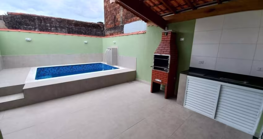 Casa para Venda em Mongaguá, Copacabana Paulista, 2 dormitórios, 1 suíte, 1 banheiro, 2 vagas
