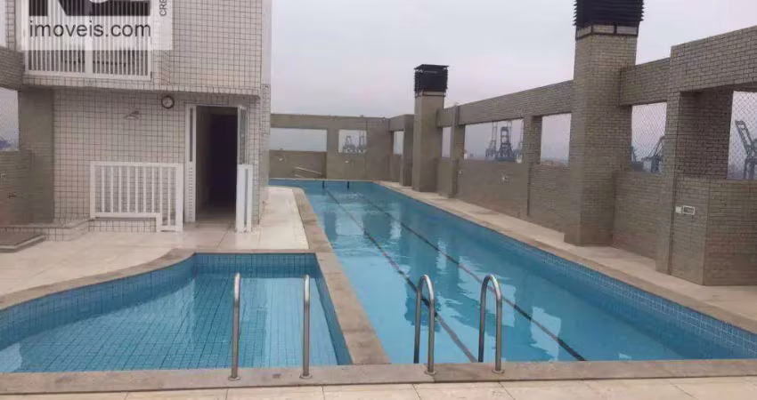 Apartamento com 3 dormitórios para alugar, 100 m² por r$ 5.400,00/mês - aparecida - santos/sp