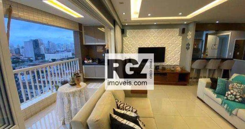 Apartamento com 2 dormitórios à venda, 91 m² por R$ 899.000,00 - Encruzilhada - Santos/SP
