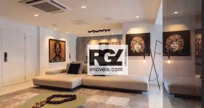Apartamento com 3 dormitórios à venda, 155 m² por r$ 2.800.000,00 - ponta da praia - santos/sp