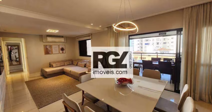 Apartamento com 3 dormitórios à venda, 111 m² por r$ 1.430.000,00 - ponta da praia - santos/sp