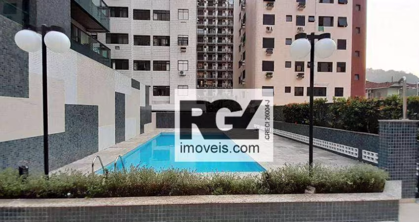 Apartamento com 2 dormitórios para alugar, 70 m² por R$ 4.547,00/mês - José Menino - Santos/SP