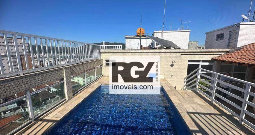 Cobertura com 4 dormitórios à venda, 540 m² por R$ 2.300.000,00 - Ponta da Praia - Santos/SP