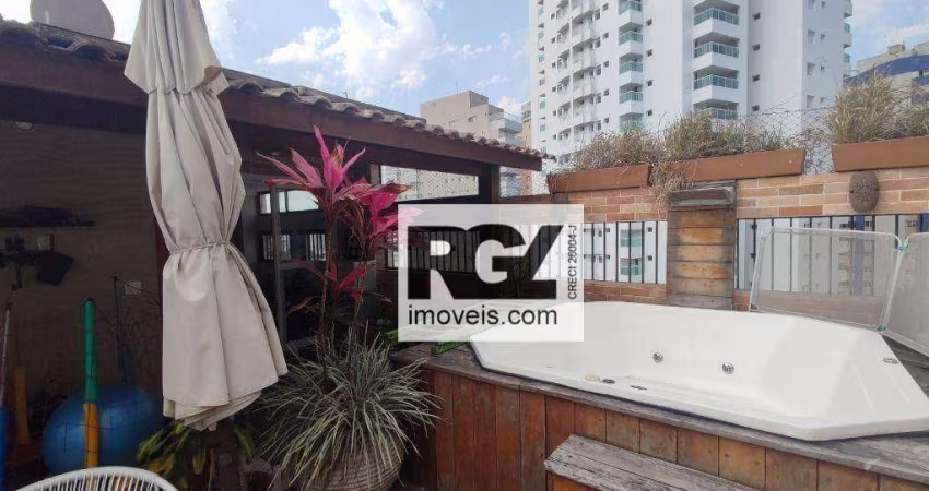 Cobertura com 4 dormitórios à venda, 280 m² por R$ 1.915.000,00 - Boqueirão - Santos/SP