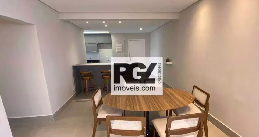 Apartamento com 3 dormitórios à venda, 110 m² por r$ 700.000,00 - gonzaga - santos/sp