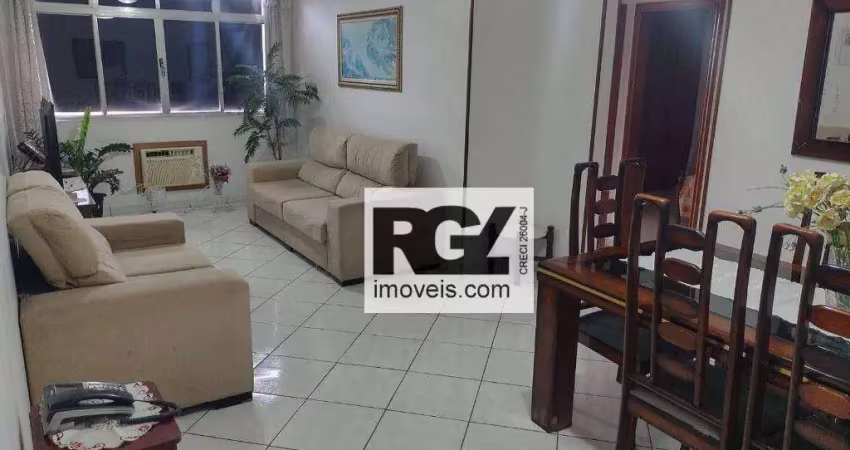 Apartamento com 2 dormitórios à venda, 106 m² por r$ 629.000,00 - boqueirão - santos/sp