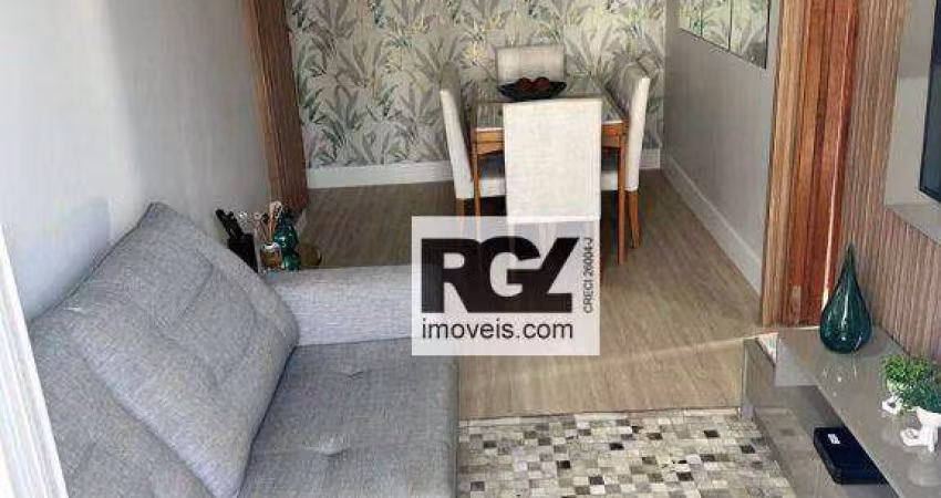 Apartamento com 2 dormitórios à venda, 78 m² por R$ 630.000,00 - Marapé - Santos/SP