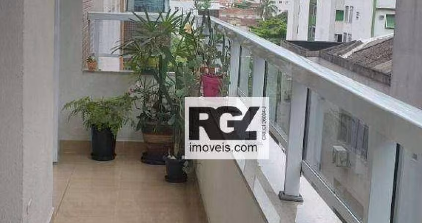 Apartamento com 2 dormitórios à venda, 74 m² por R$ 689.000,00 - José Menino - Santos/SP