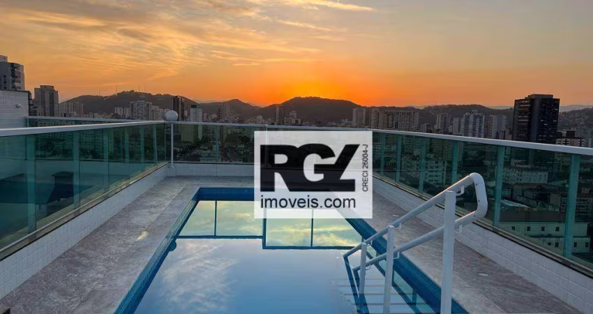 Apartamento com 1 dormitório à venda, 43 m² por R$ 350.000,00 - Macuco - Santos/SP
