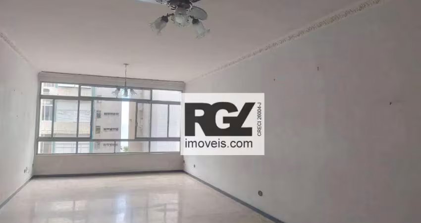 Apartamento com 3 dormitórios à venda, 180 m² por r$ 790.000,00 - gonzaga - santos/sp