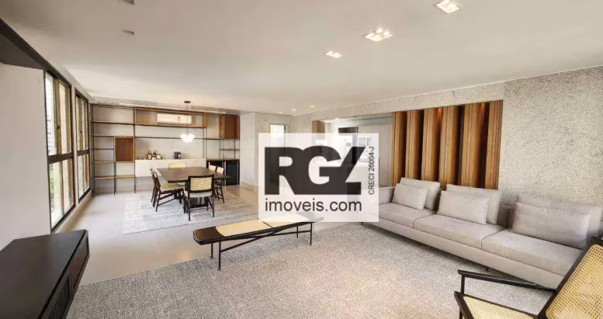 Apartamento com 4 dormitórios à venda, 180 m² por r$ 2.050.000,00 - boqueirão - santos/sp