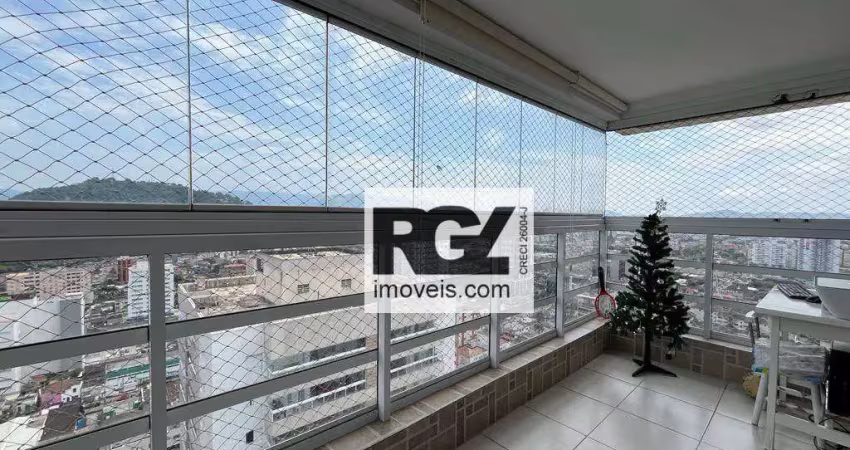 Apartamento com 3 dormitórios à venda, 96 m² por r$ 850.000,00 - vila belmiro - santos/sp